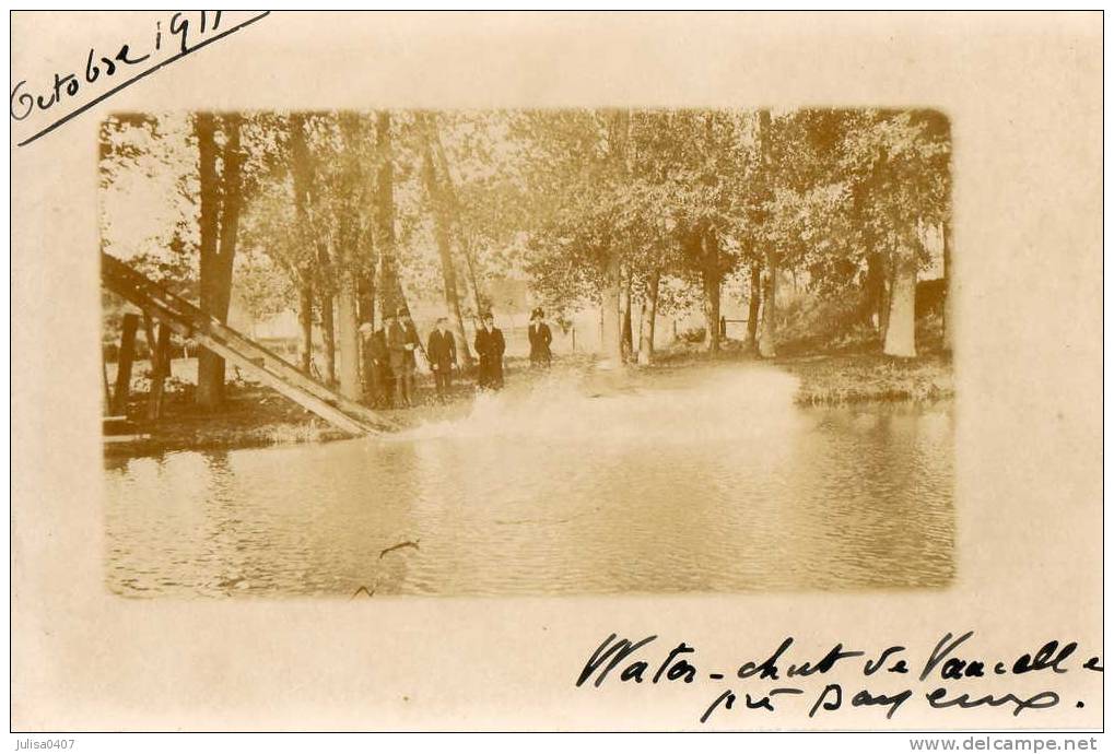 VAUCELLES (14) Carte Photo étang Chute D'eau Animation - Villers Sur Mer