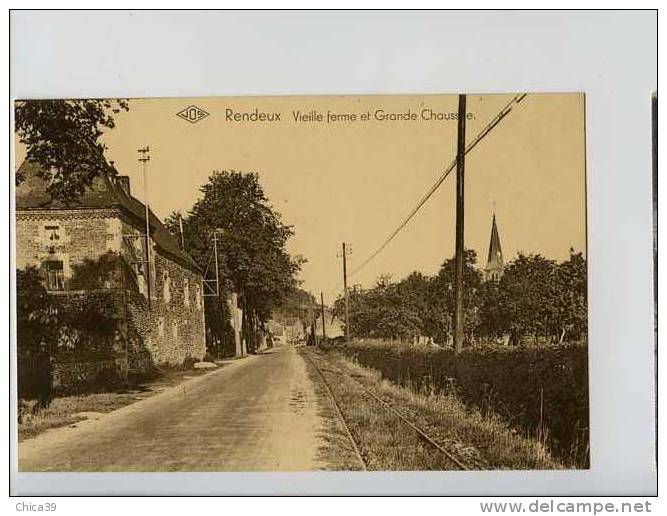 007801  -  RENDEUX  -  Vieille Ferme Et Grande Chaussée - Rendeux