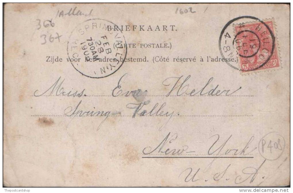 HEILO TUIN VAN DE RUSTENDE JAGER NORD-HOLLAND Nederland NETHERLANDS HOLLAND UNDIVIDED BACK USED 1906 BRIEFKAART PAYS-BAY - Autres & Non Classés