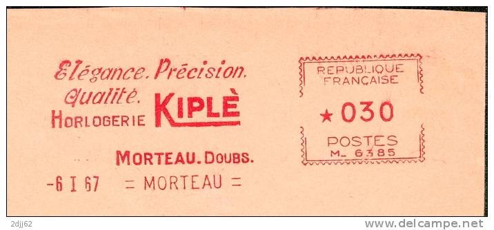 "Kiplé", Morteau - EMA Havas - Enveloppe Entière    (B0190) - Relojería