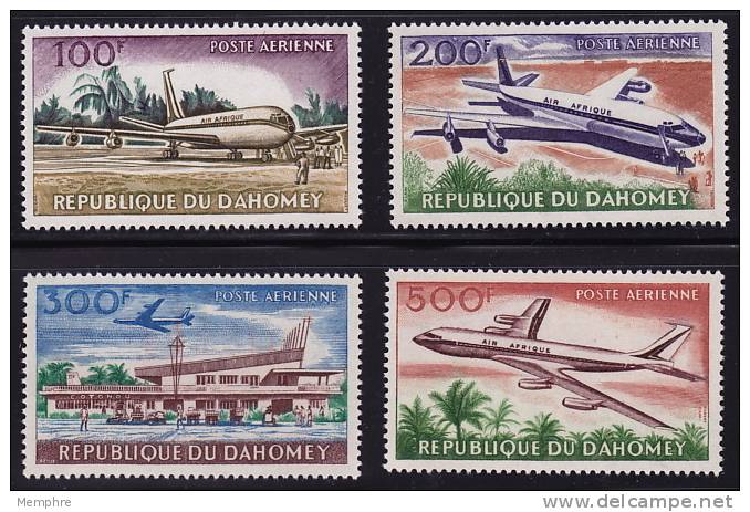 DAHOMEY  1963  Boeing 707 Air Afrique  Yv  PA 24-7 **  Avion, Plane - Bénin – Dahomey (1960-...)