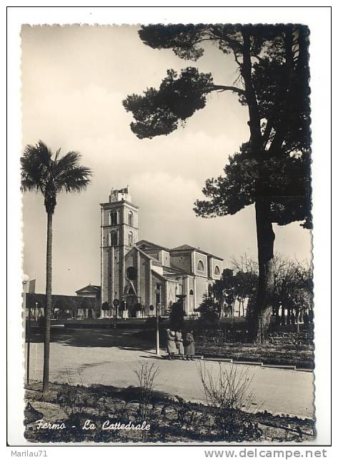 Marche FERMO Ascoli Piceno Cattedrale 1955 Viaggiata - Fermo