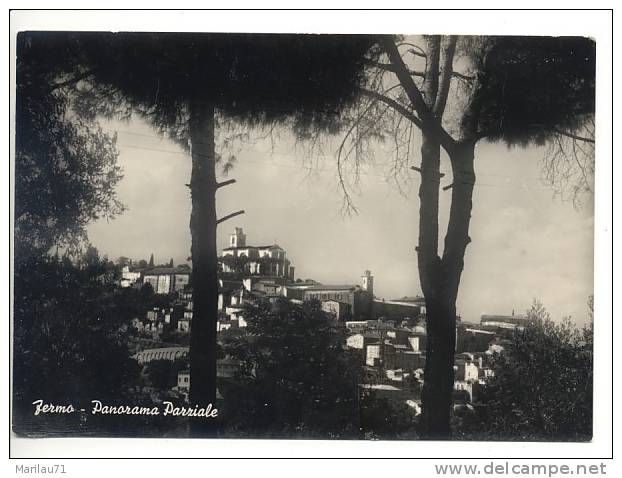 Marche FERMO Ascoli Piceno Panorama Parziale 1955 Viaggiata - Fermo