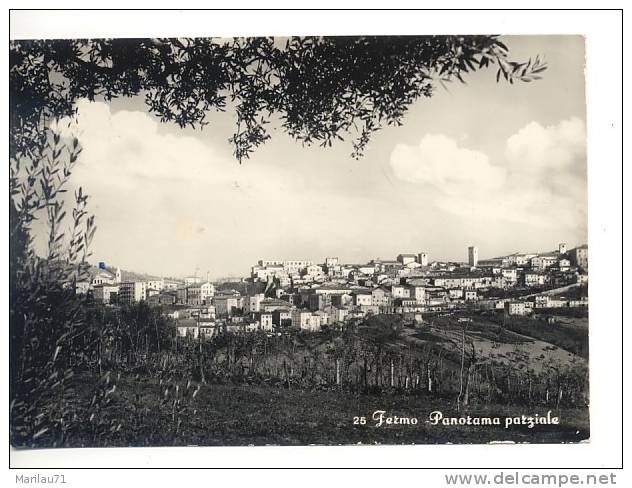 Marche FERMO Ascoli Piceno Panorama Parziale 25 1955 Viaggiata - Fermo