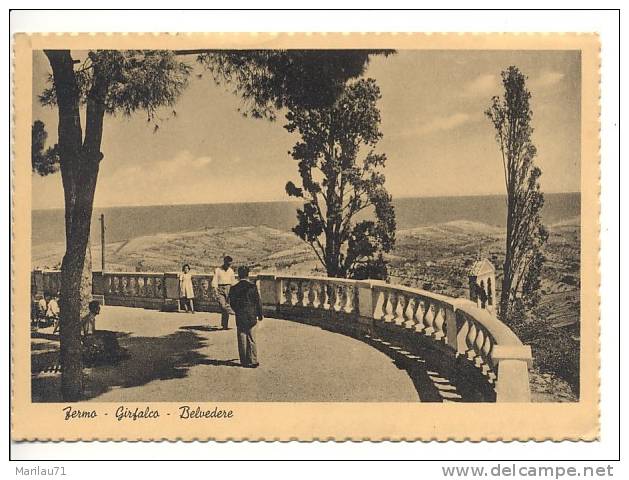 Marche FERMO Ascoli Piceno Girifalco Belvedere B 1957 Viaggiata - Fermo