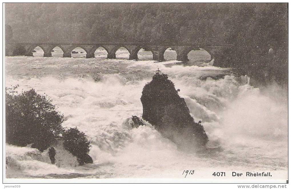 SUISSE - NEUHAUSEN - CPA - N°4071 - Neuhausen Am Rheinfall - Der Rheinfall - 1913 - Neuhausen Am Rheinfall