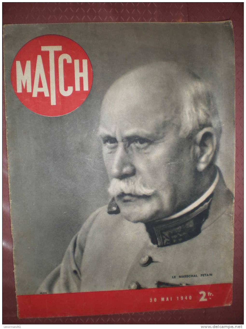 MATCH 30/05/ 1940 PETAIN BATAILLE CROIX ROUGE LOUVAIN WEYGAND CINQUIEME COLONNE - Informations Générales