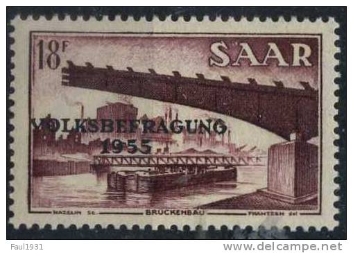 PIA - SARRE - 1955 : Référendum Populaire - (Yv 344-46) - Unused Stamps
