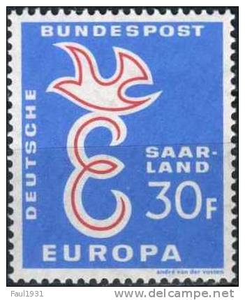 PIA - SARRE - 1958 : Europa  - (Yv 421-22) - Ongebruikt