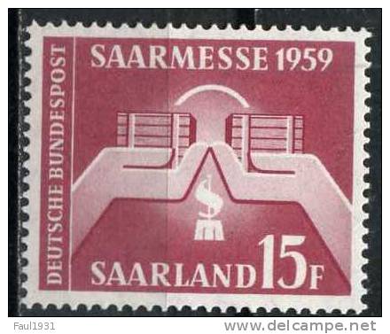 PIA - SARRE - 1959 : 7° Foire Internationale  - (Yv 429) - Nuevos