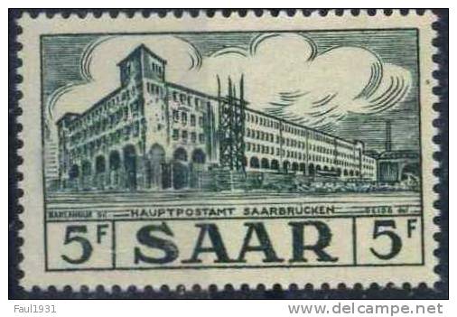 PIA - SARRE - 1954 : Poste Centrale De Sarrebruck  - (Yv 328) - Unused Stamps