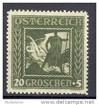 Austria 1926 Mi. 491 Type I  20 G + 5 (g) Nibelung Saga Sage MH - Ungebraucht