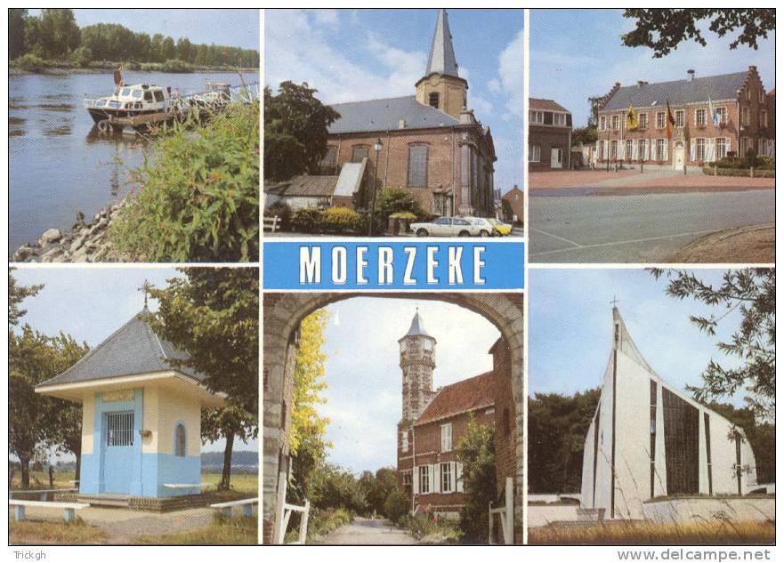 Moerzeke Hamme / Grafkapel Priester Poppe Boot / Bateau - Hamme