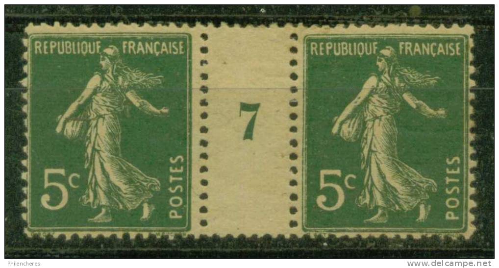 France Paire Millésimée 7 Dallay N° 136 GC X - Cote 17 Euros - Prix De Départ 4,5 Euros - Millesimes