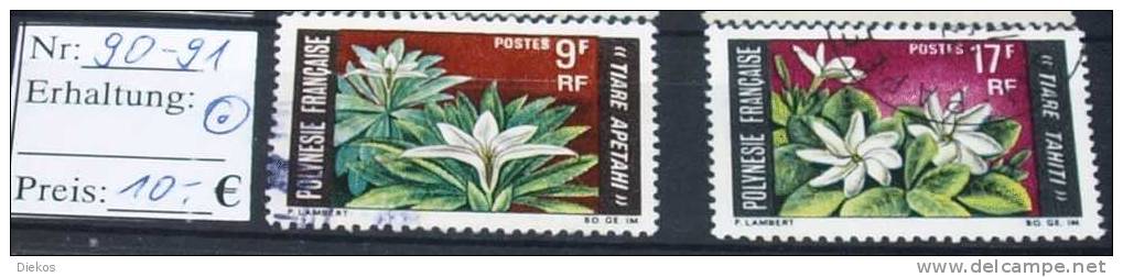 Polynesie Francaise Michel Nr: 90 -91  O Used Gebraucht  #4884 - Usati