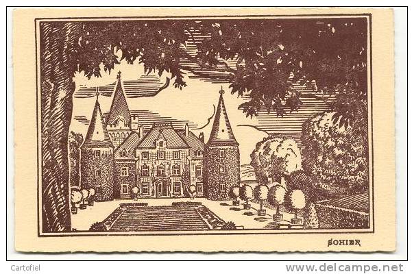 SOHIER- CARTE PRIVEE DU CHATEAU DE SOHIER- SUPER RARE!!- KASTEEL - Wellin