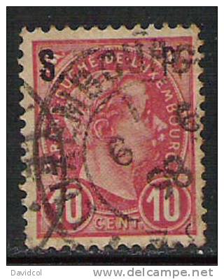 Q294.-. LUXEMBURGO .-. 1895 .-. SCOTT #: O79 .-. USED-. OFFICIAL STAMP. - 1895 Adolphe Right-hand Side