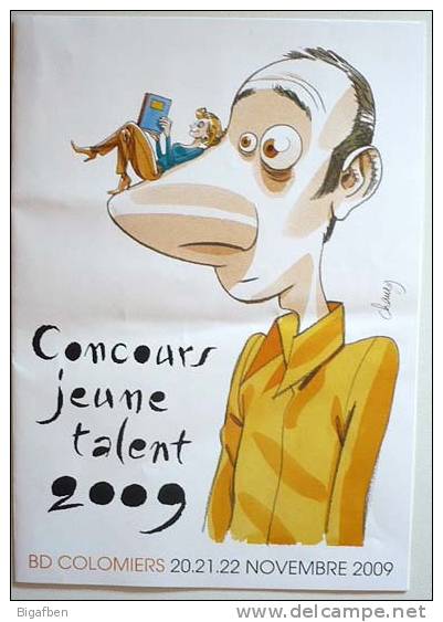 CHAUZY : Dessin INÉDIT / Plaquette Concours BD COLOMIERS 2009 - Autres & Non Classés