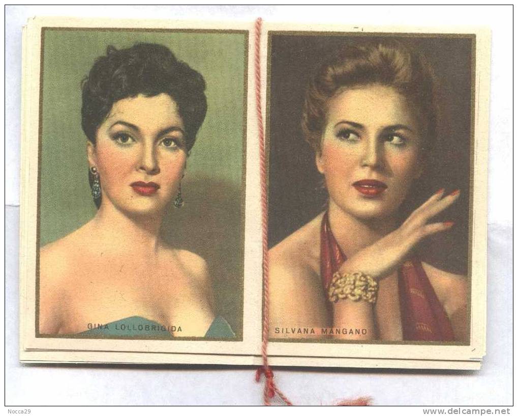 CALENDARIETTO 1953 ATTORI: LINDA CHRISTIAN - LOLLOBRIGIDA - ELIZABETH TAYLOR - S.HAYWARD - JANE RUSSEL ( K459 ) - Formato Piccolo : 1941-60