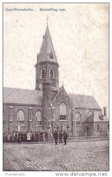 OOST NIEUWKERKE HERSTELLING 1920 PHOTO LAGAST CARPENTIER ROULERS BELLE ANIMATION MOOIE ANIMATIE - Staden