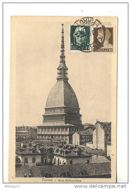 Piemonte TORINO Mole Antonelliana 1931 Viaggiata - Mole Antonelliana