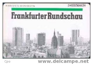 # GERMANY S12_94 Frankfurter Rundschau 12 Ods 02.94   Tres Bon Etat - S-Series: Schalterserie Mit Fremdfirmenreklame