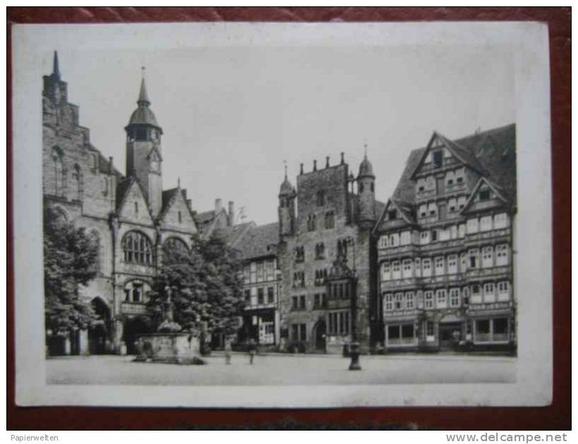 Hildesheim - Marktplatz Mit Rathaus Templer- Und Wedekindhaus - Hildesheim