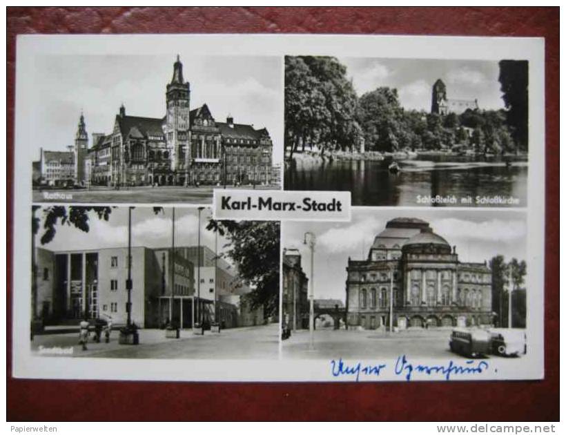 Chemnitz / Karl-Marx-Stadt - Mehrbildkarte - Chemnitz (Karl-Marx-Stadt 1953-1990)