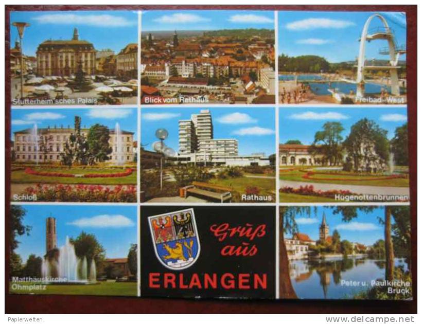 Erlangen - Mehrbildkarte - Erlangen