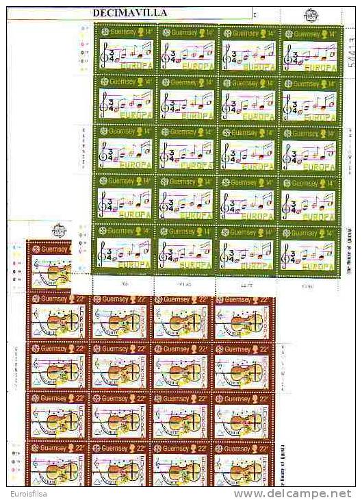 LOTE284, TEMA EUROPA, GUERNSEY 1985, 26 SERIES. - 1985