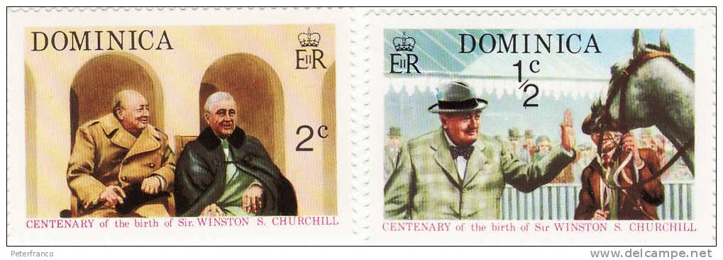 Dominica - Centenario Della Nascita - Sir Winston Churchill