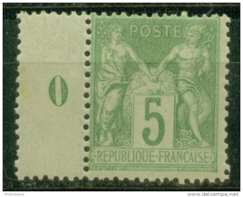 France Timbre + Interpanneau Millésimé 0 Dallay N° 101 X 5 - Millésimes