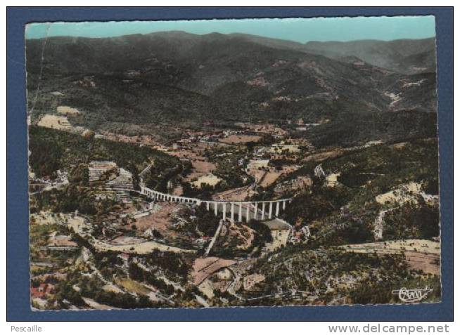 30 - CP CHAMBORIGAUD - GARD - VUE PANORAMIQUE AERIENNE - VALLEE DU LUECH ET LES CEVENNES - CIM - CIRCULEE EN 1964 - Chamborigaud