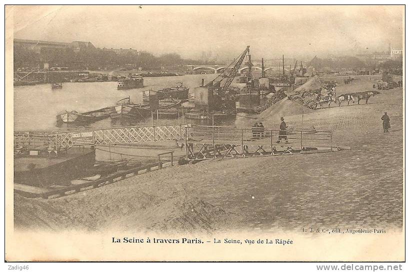 LA SEINE A TRAVERS PARIS - LA SEINE VUE DE LA RAPEE - The River Seine And Its Banks