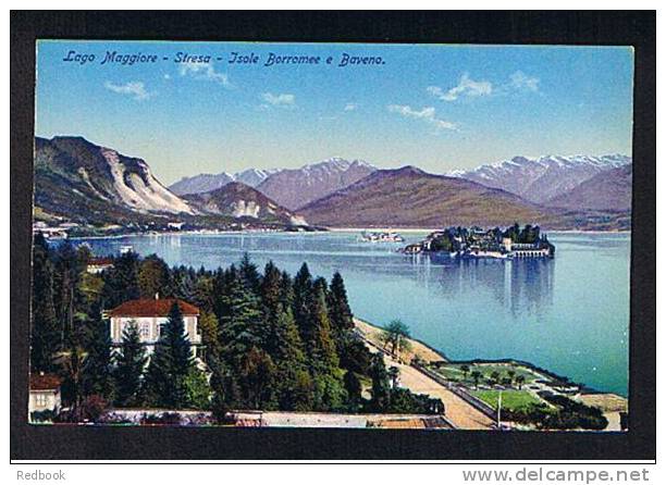 Early Postcard Lago Maggiore - Stresa - Isole Borromee E Baveno Italy - Ref 467 - Other & Unclassified