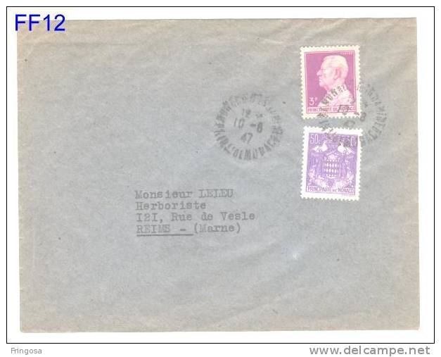 Michel # 224,310 Used To France 1947: Caixa # 3 - Storia Postale