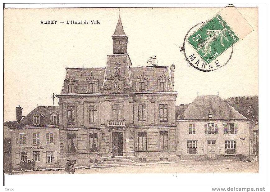 VERZY - L'Hotel De Ville. - Verzy