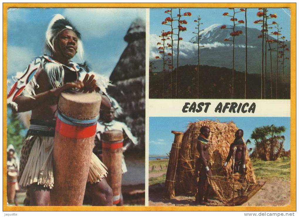 KENYA  - EAST AFRICA - 3 Vues Femmes Girafes - Joueurs Percussion - Montagne - Postée En 1981 - Kenia