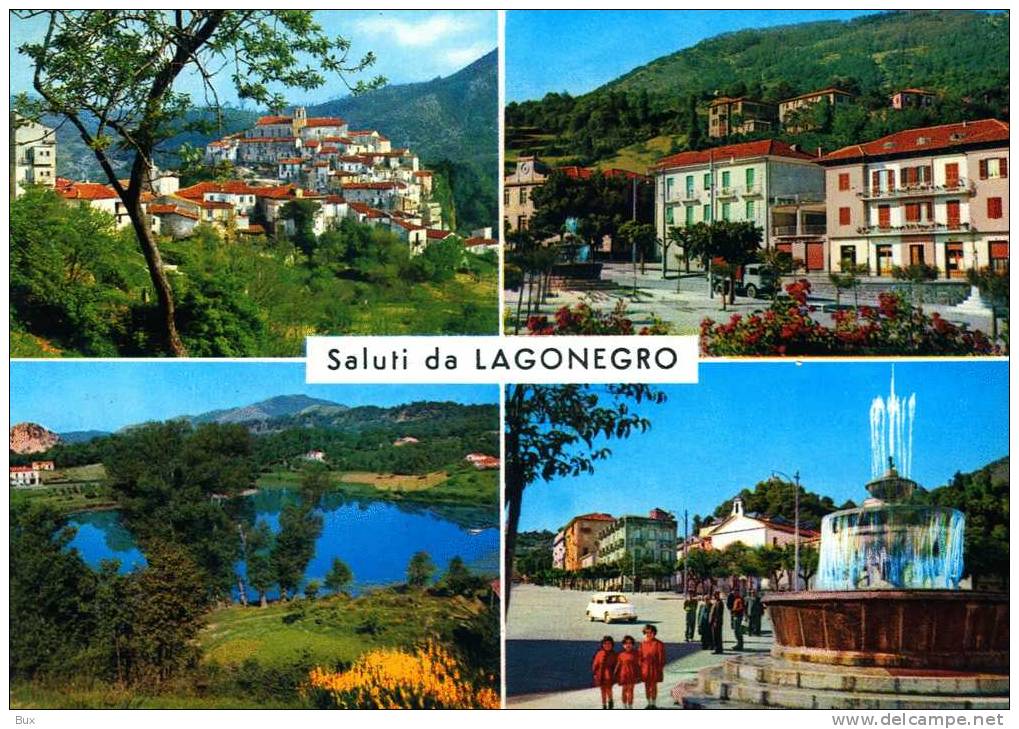 SALUTI  DA  LAGONEGRO   BASILICATA -  POTENZA -    VIAGGIATA  COME DA FOTO - Potenza