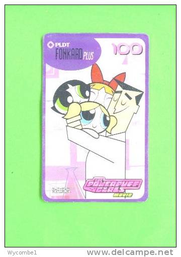 PHILIPPINES - Chip Phonecard/The Powerpuff Girls 2 - Philippines