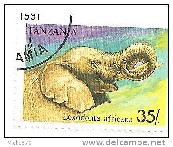 Tanzanie N°800 Oblitéré éléphant - Eléphants