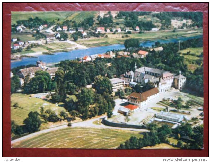 Beverungen Herstelle - Luftbild Abtei - Beverungen