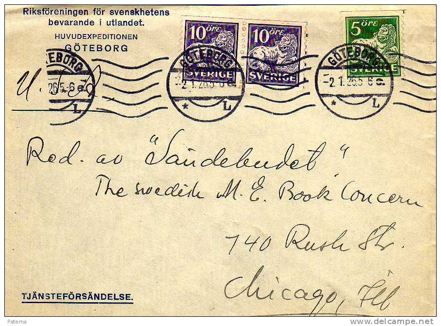 Carta GÓTEBORG, ( Suecia) 1926 , Cinderella, Label, ,cover,lettre - Storia Postale