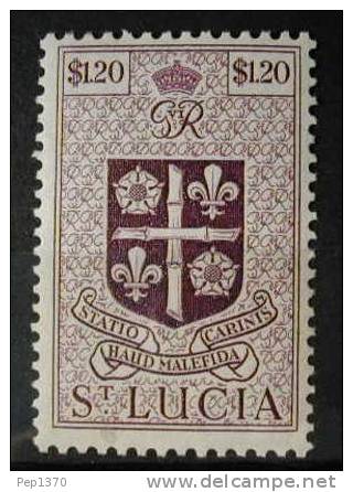 SANTA LUCIA 1949 ESCUDO (VALOR EN DOLARES) Yvert Nº 144 - St.Lucie (1979-...)