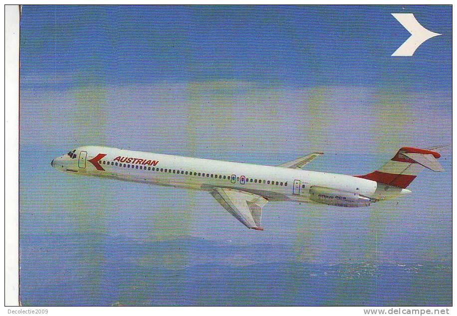 ZS522 Aviation Civile Austrian Airlines Douglas DC-9 Super 80 MD-80  Very Nice Card - 1946-....: Moderne