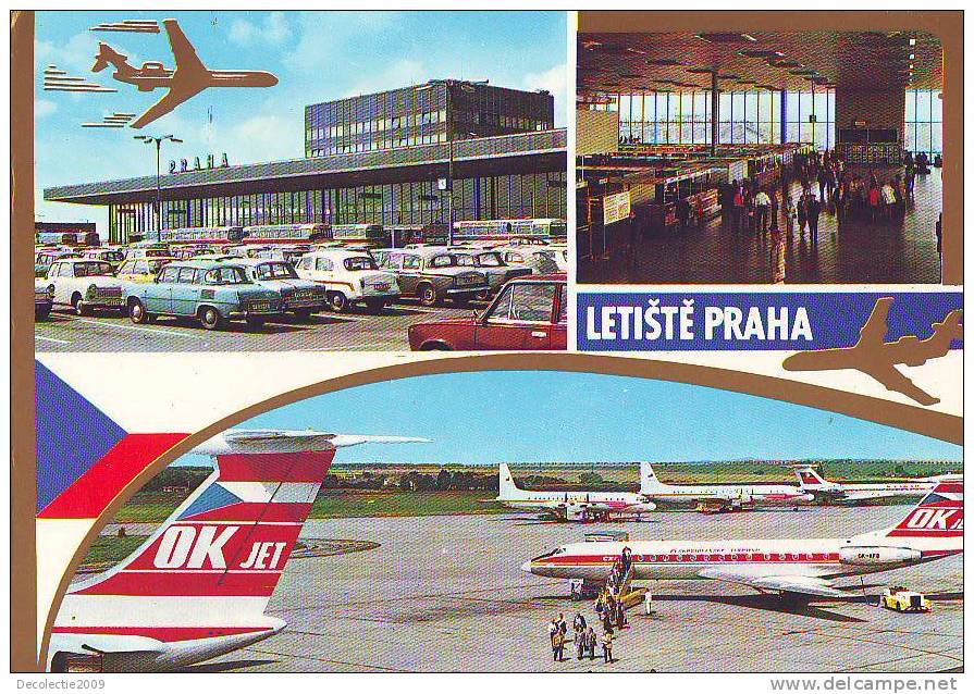 ZS532 Aviation Civile Czech Republic Praga International Airport Airplanes On The Runway Very Nice Card - 1946-....: Moderne