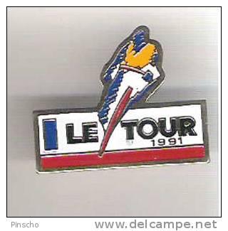 Pin's TOUR 91  Maillot Jaune - Cyclisme