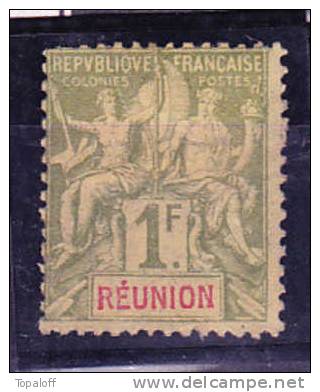 REUNION    N°44 Neuf Charniere B - Unused Stamps