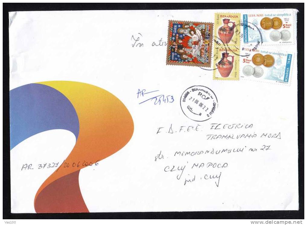 Romania,2006  5 Stamps On Registred Cover!! - Briefe U. Dokumente