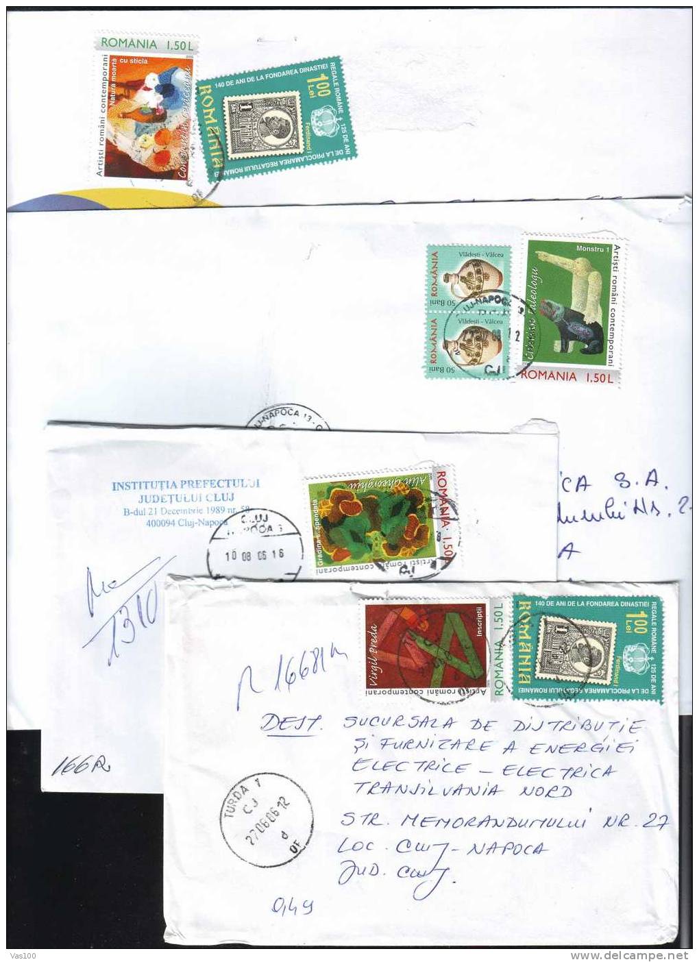 Romania,2006  Painting Stamps On 4  Registred Cover!! - Brieven En Documenten